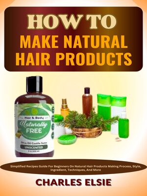 cover image of HOW TO MAKE NATURAL HAIR PRODUCTS